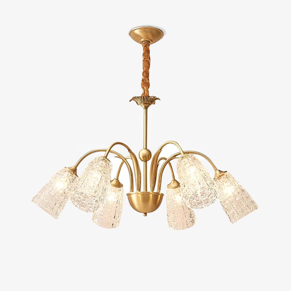 Celiella Vintage-Glas-Kronleuchter