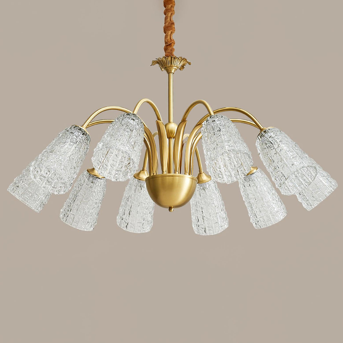 Celiella Vintage-Glas-Kronleuchter
