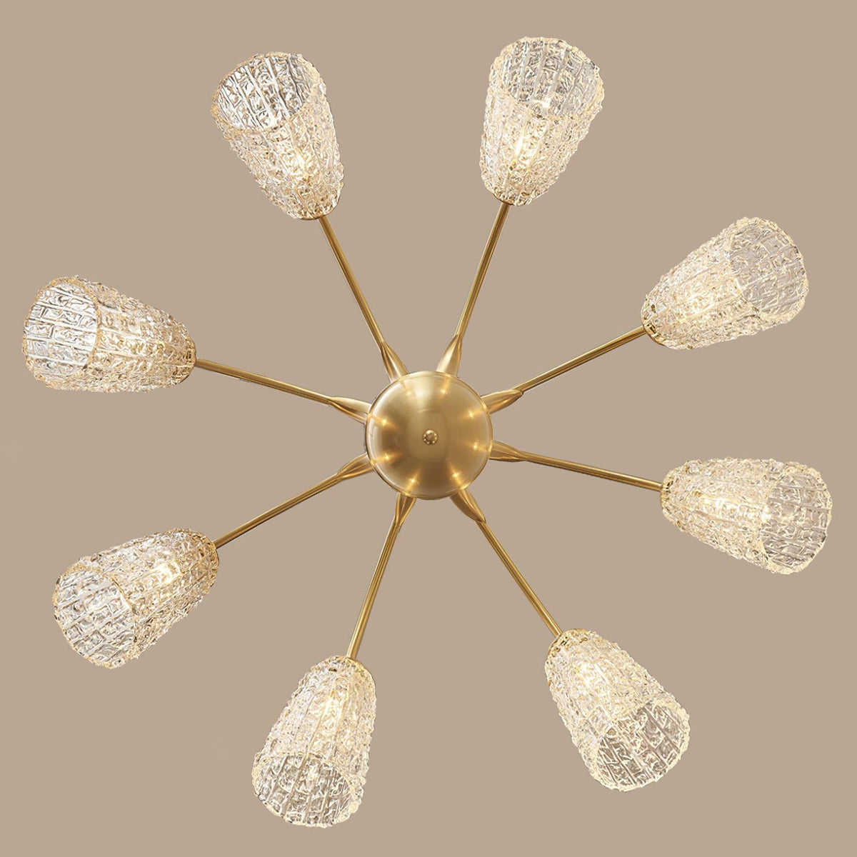 Celiella Vintage-Glas-Kronleuchter
