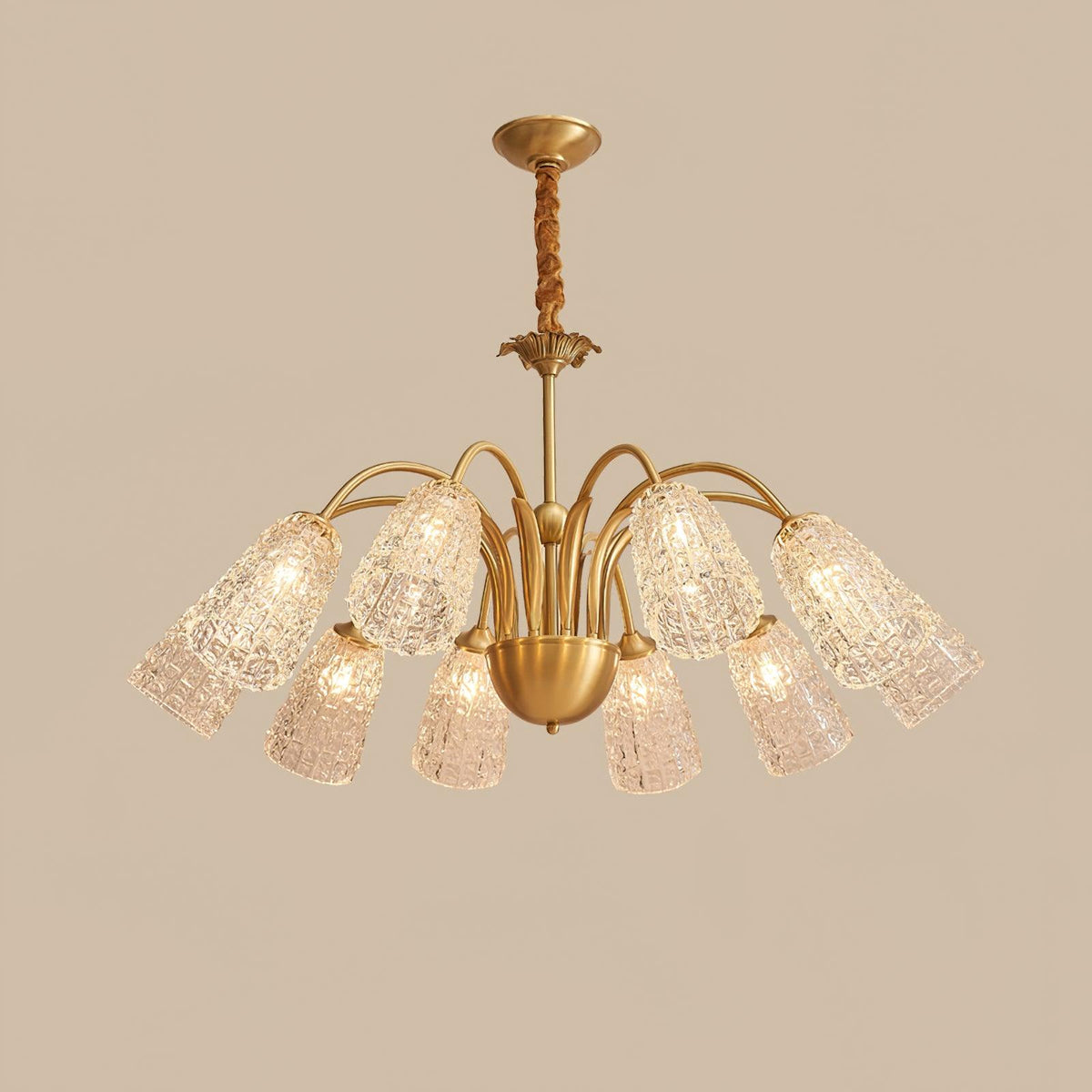 Celiella Vintage-Glas-Kronleuchter