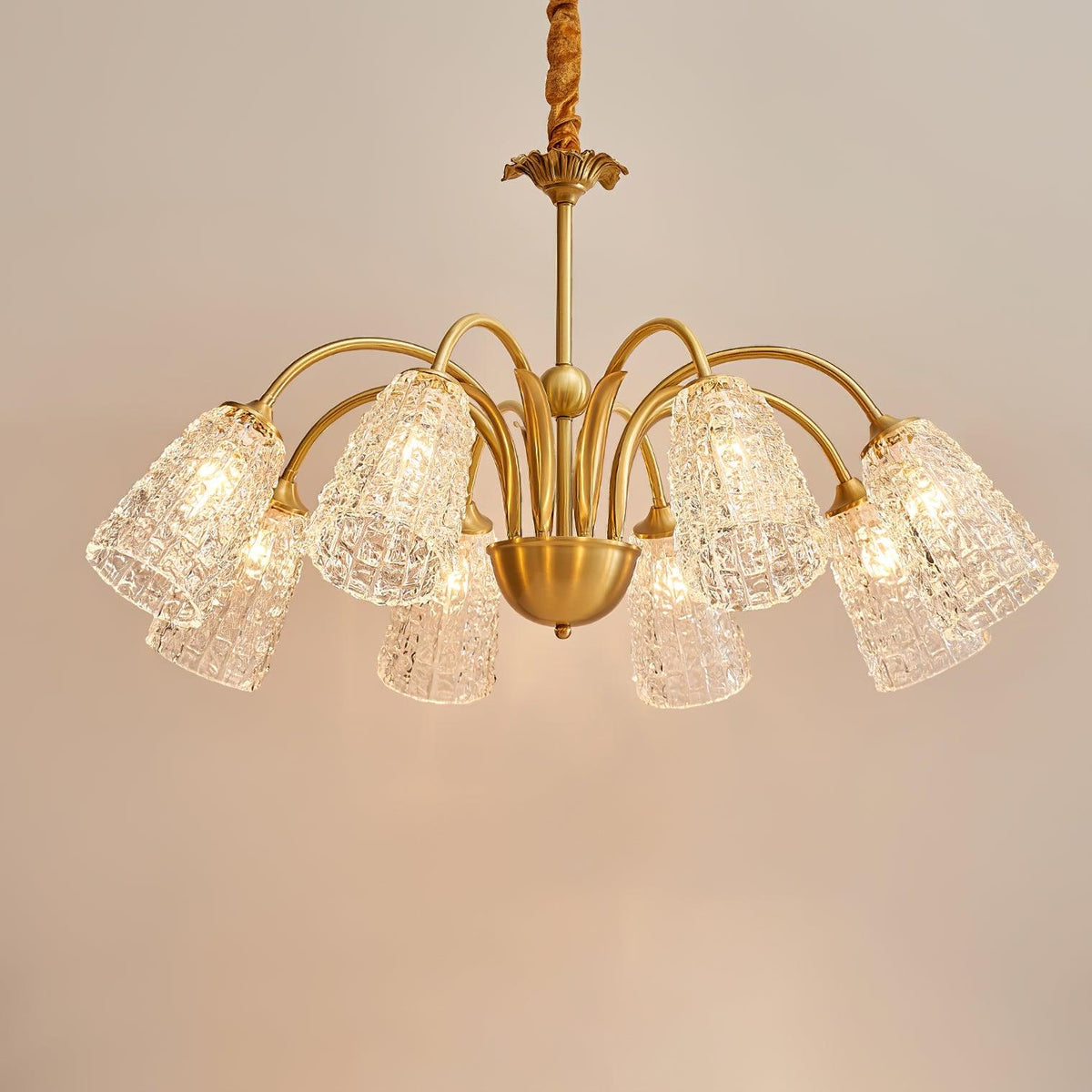 Celiella Vintage-Glas-Kronleuchter