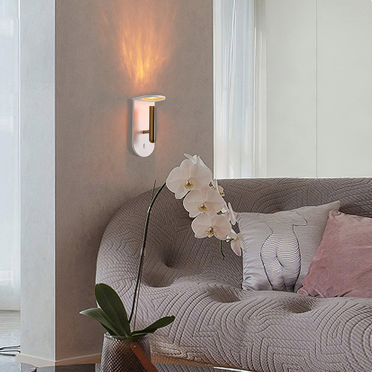 Caloaria Wandleuchte LED mit Ein-/Aus-Schalter verstellbar