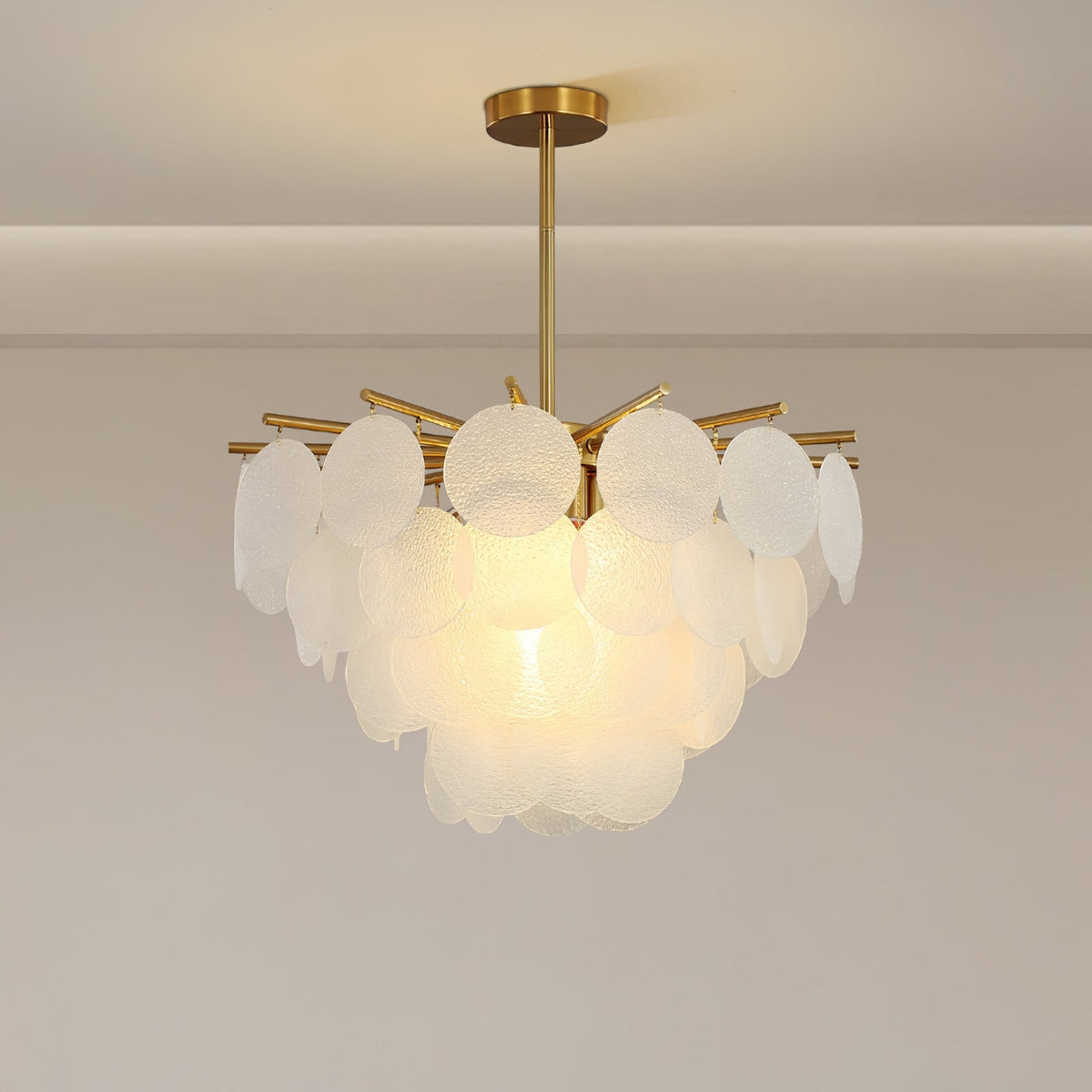 Zorven Kronleuchter Nimbus Glas-Tropfen