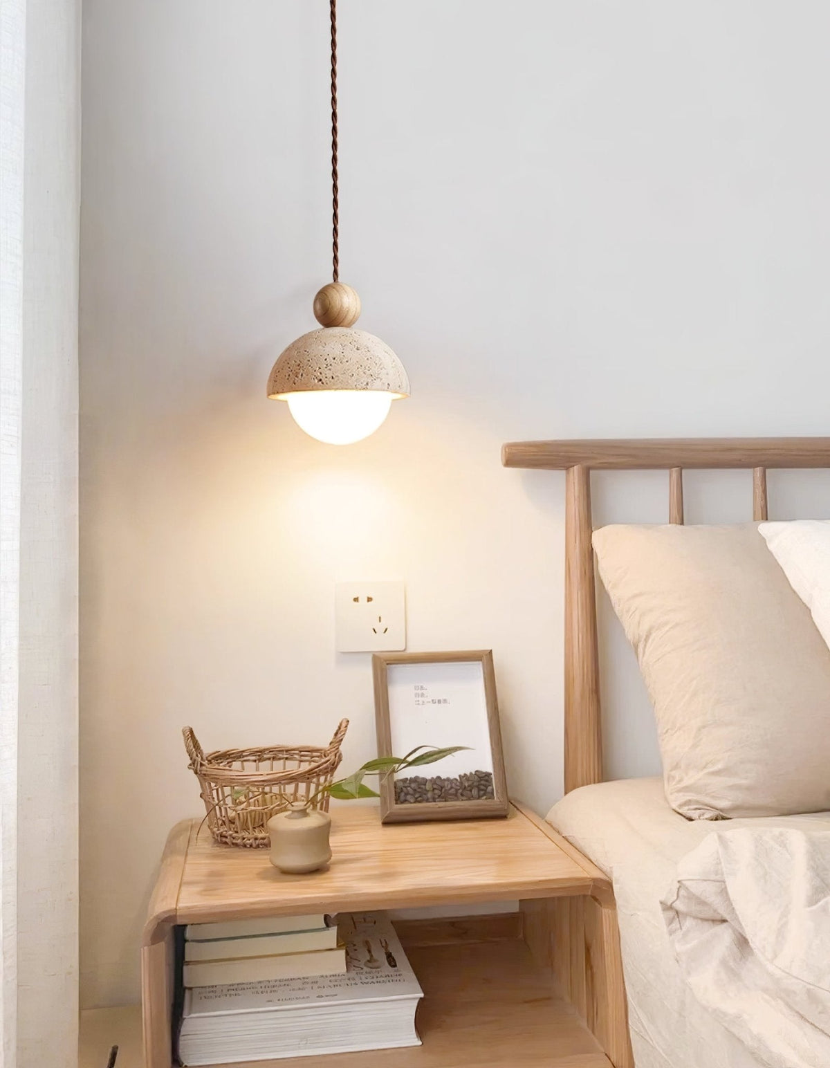 Bexn Travertine Pendelleuchte