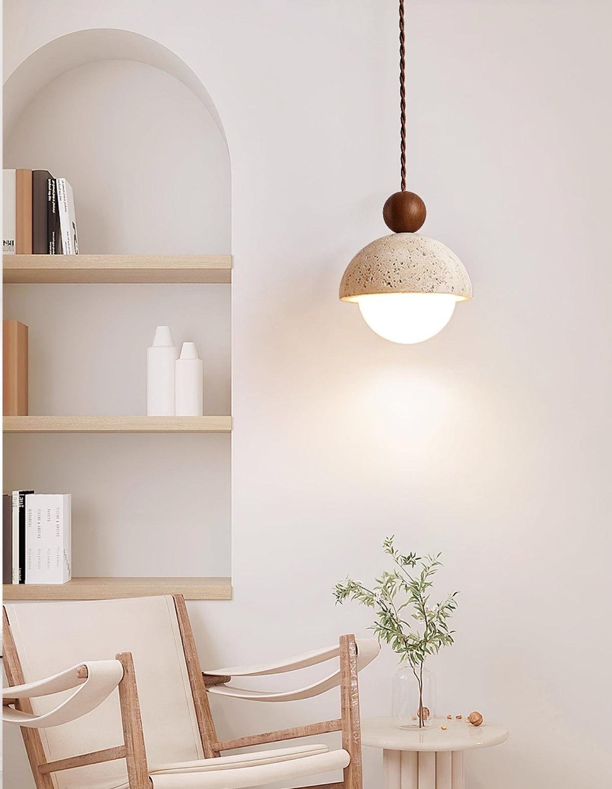 Bexn Travertine Pendelleuchte