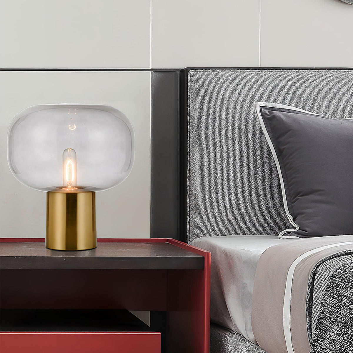 Teloz Industrielle Tischleuchte aus Glas