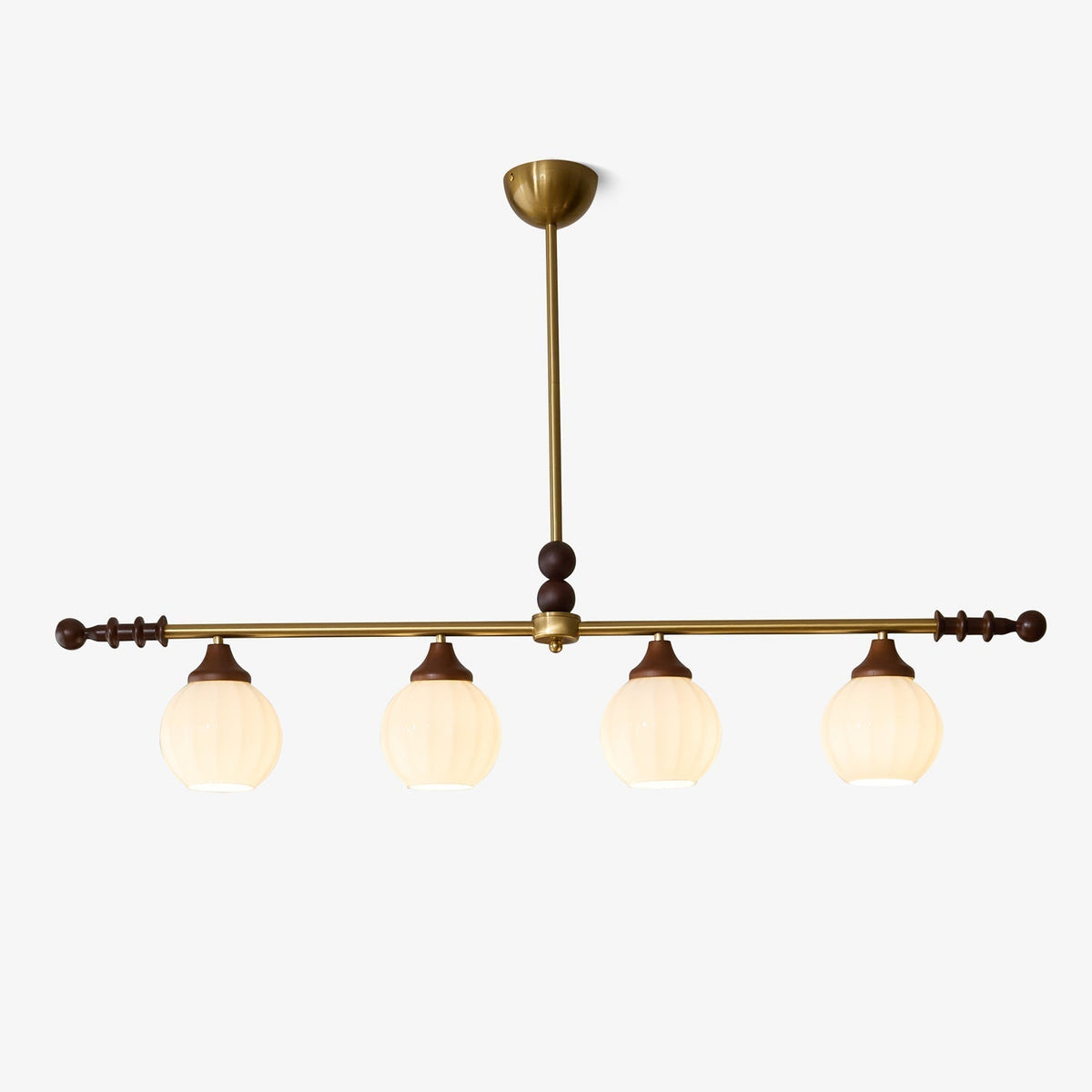 Codoriel traditionelle Pendelleuchte aus Holz mit Glas im Inselstil