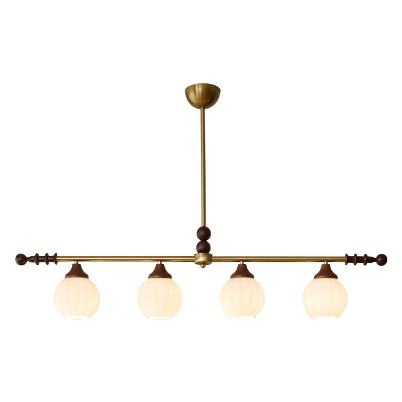 Codoriel traditionelle Pendelleuchte aus Holz mit Glas im Inselstil