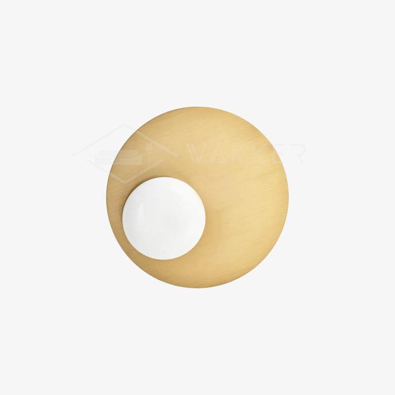 Ivsolion zeitgenössische minimalistische Wandleuchte aus Glas mit schräger Ausrichtung