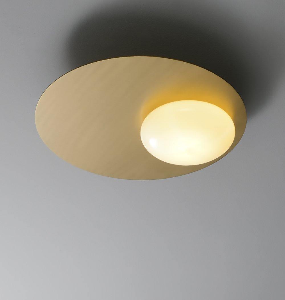 Ivsolion zeitgenössische minimalistische Wandleuchte aus Glas mit schräger Ausrichtung