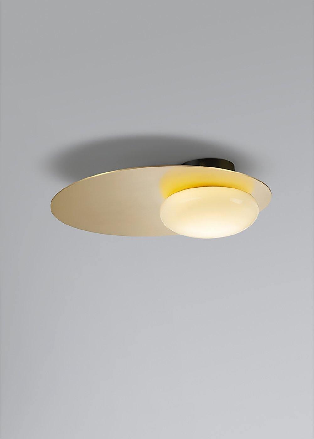 Ivsolion zeitgenössische minimalistische Wandleuchte aus Glas mit schräger Ausrichtung