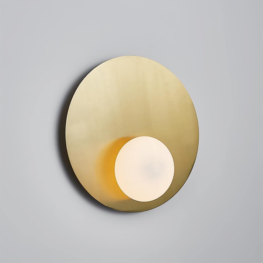 Ivsolion zeitgenössische minimalistische Wandleuchte aus Glas mit schräger Ausrichtung