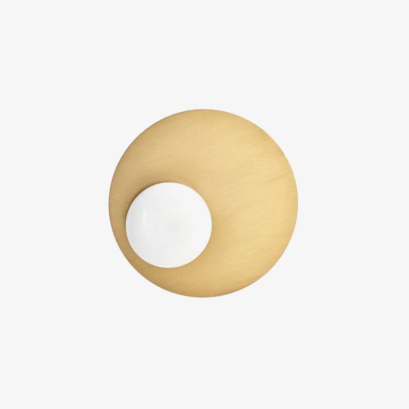 Ivsolion zeitgenössische minimalistische Wandleuchte aus Glas mit schräger Ausrichtung