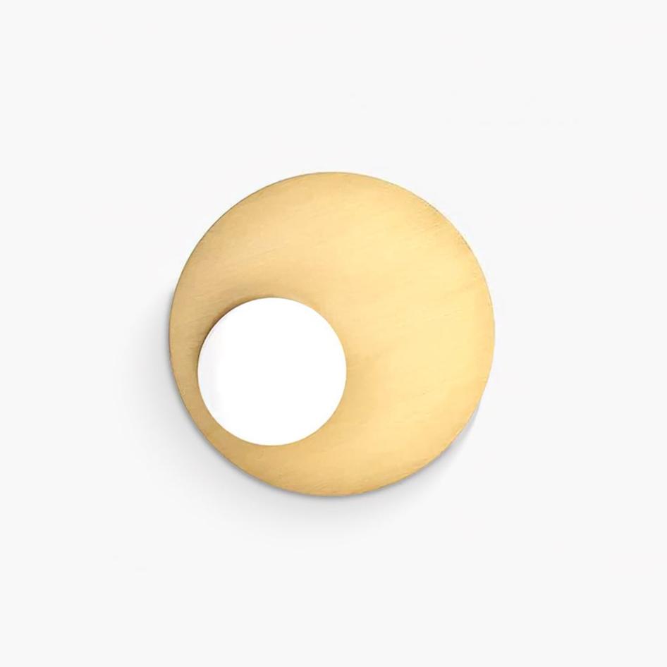 Ivsolion zeitgenössische minimalistische Wandleuchte aus Glas mit schräger Ausrichtung