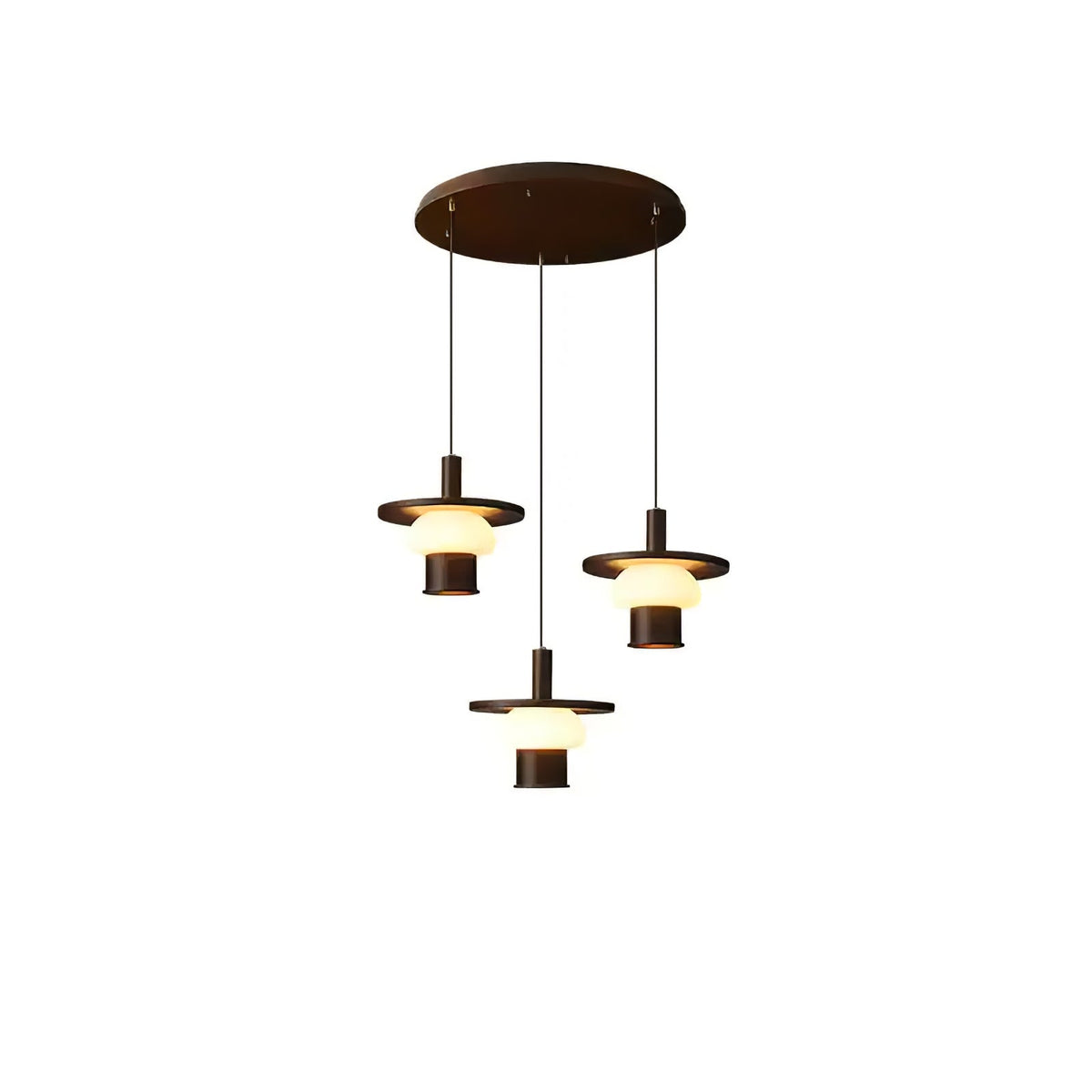 Zephaan traditionelle Kunst klassische Pendelleuchte aus Holz und Glas
