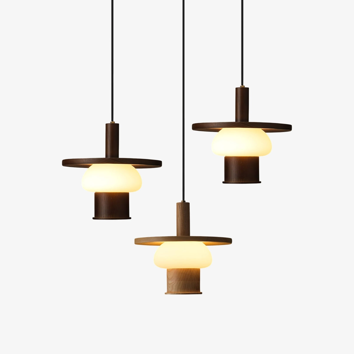Zephaan traditionelle Kunst klassische Pendelleuchte aus Holz und Glas