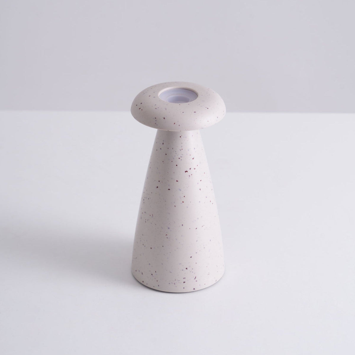 Mushroove Keramik-Tischleuchte im minimalistischen Stil in Grau