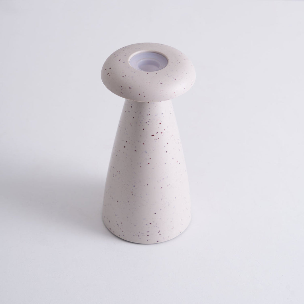 Mushroove Keramik-Tischleuchte im minimalistischen Stil in Grau