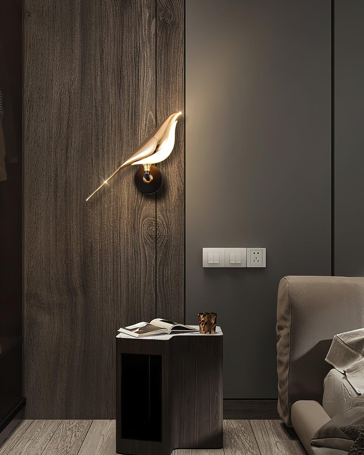 Vale Loveable Premium zeitgenössische Kunst-Wandleuchte mit Stecker