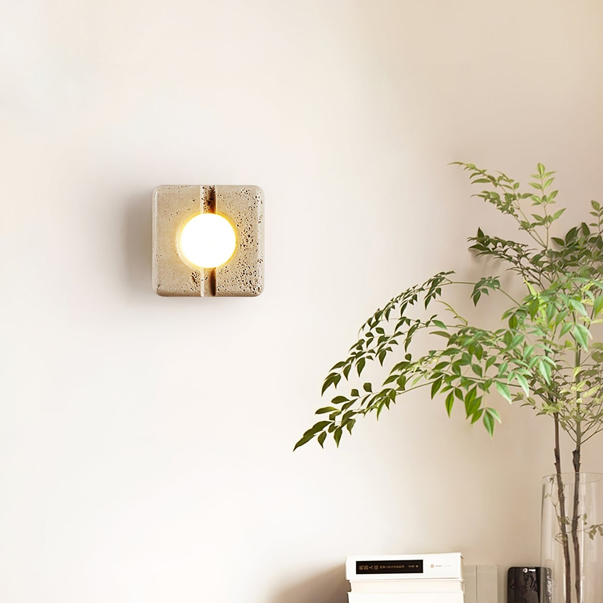 Valaora Travertine Wandleuchte