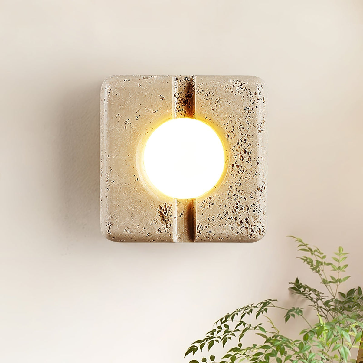 Valaora Travertine Wandleuchte