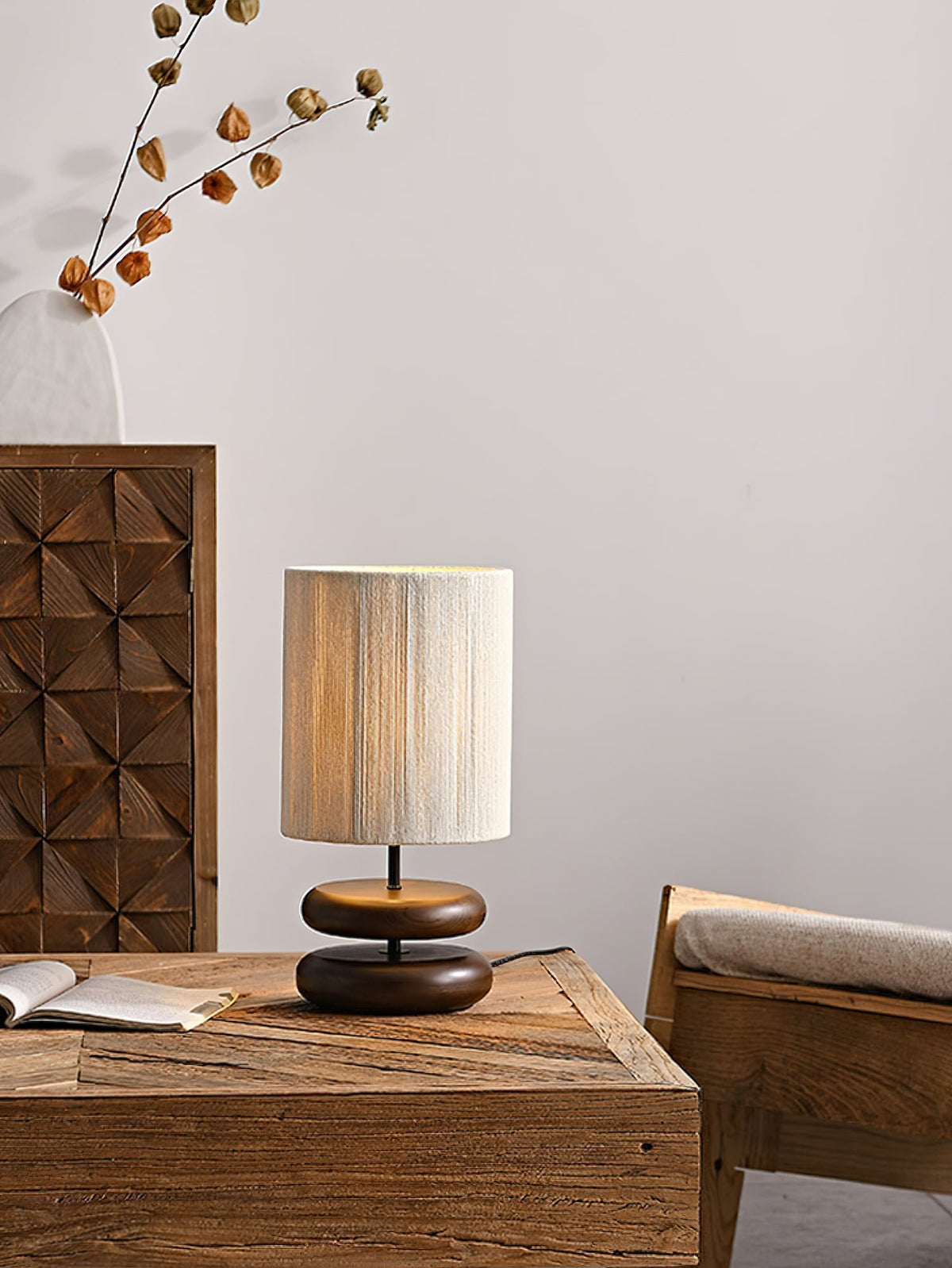 Morgan Minimalistische Tischleuchte aus Holz