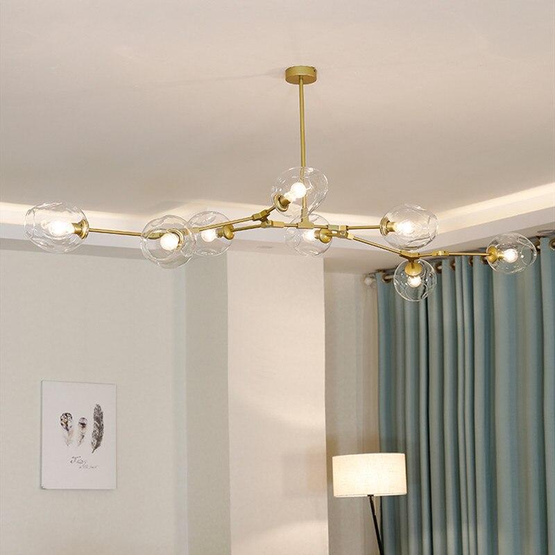Valentina Pendelleuchte Schwarze/Gold Wohnzimmer/Schlafzimmer Glas