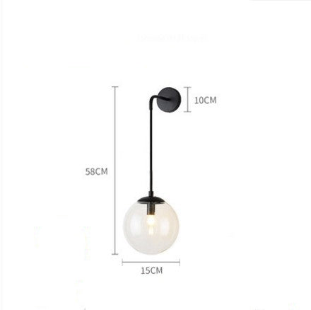 Valentina Modern LED Wandleuchten Innen Schwarz Ess/Wohnzimmer Glas