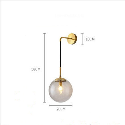 Valentina Modern LED Wandleuchten Innen Schwarz Ess/Wohnzimmer Glas