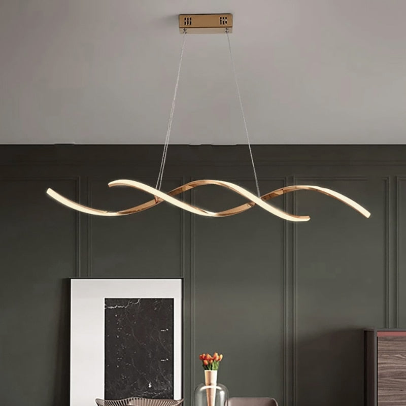 Arisha Pendelleuchte,Wellig Linear