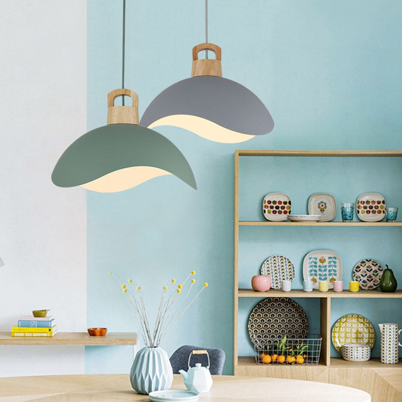 Valentina Design LED Pendelleuchte Schwarz Schlafzimmer/Esszimmer Metall
