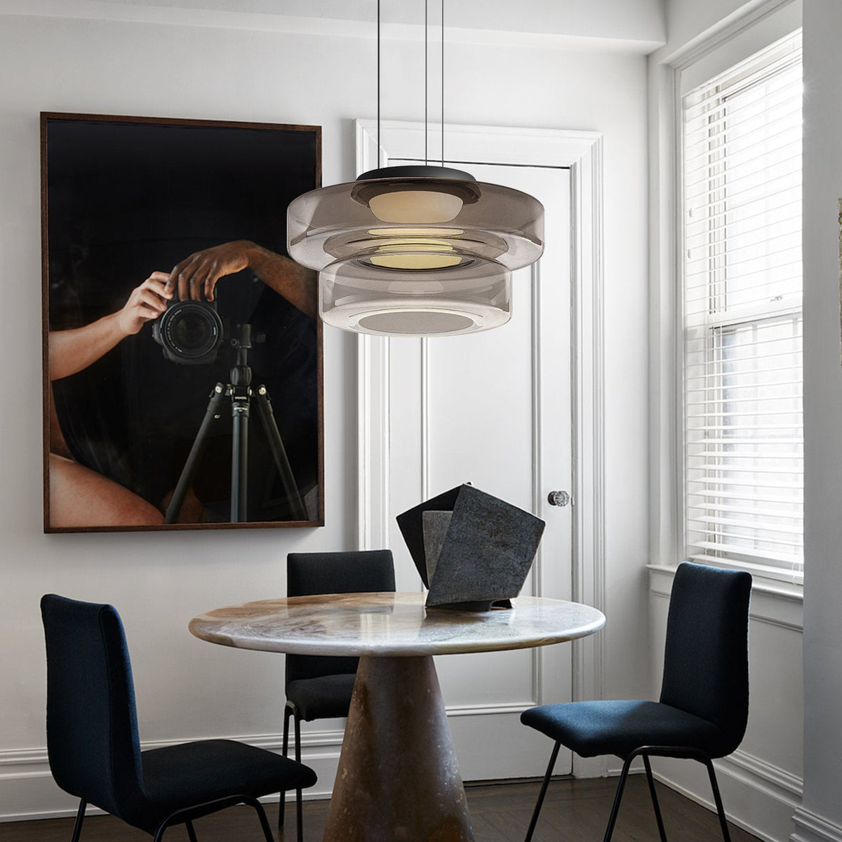 Valentina Modern Kücheninsel Glas Pendelleuchte Wohnzimmer