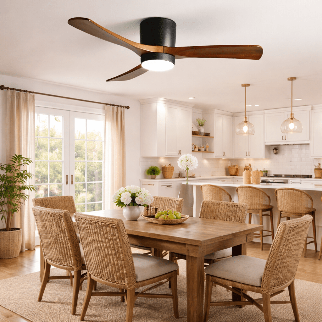 Elaerine Deckenventilator mit Beleuchtung
