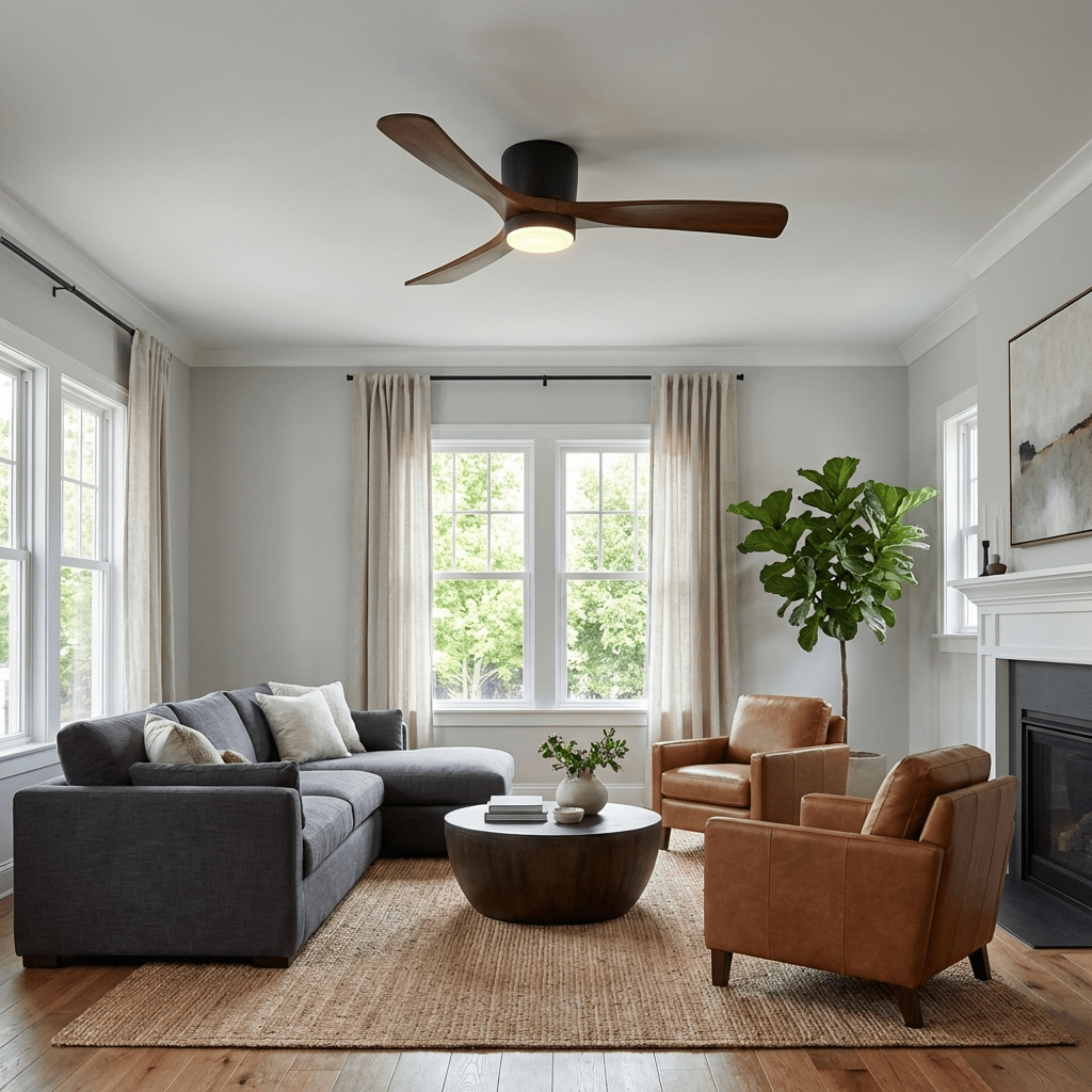 Elaerine Deckenventilator mit Beleuchtung