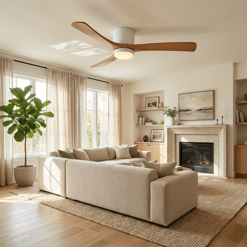 Elaerine Deckenventilator mit Beleuchtung