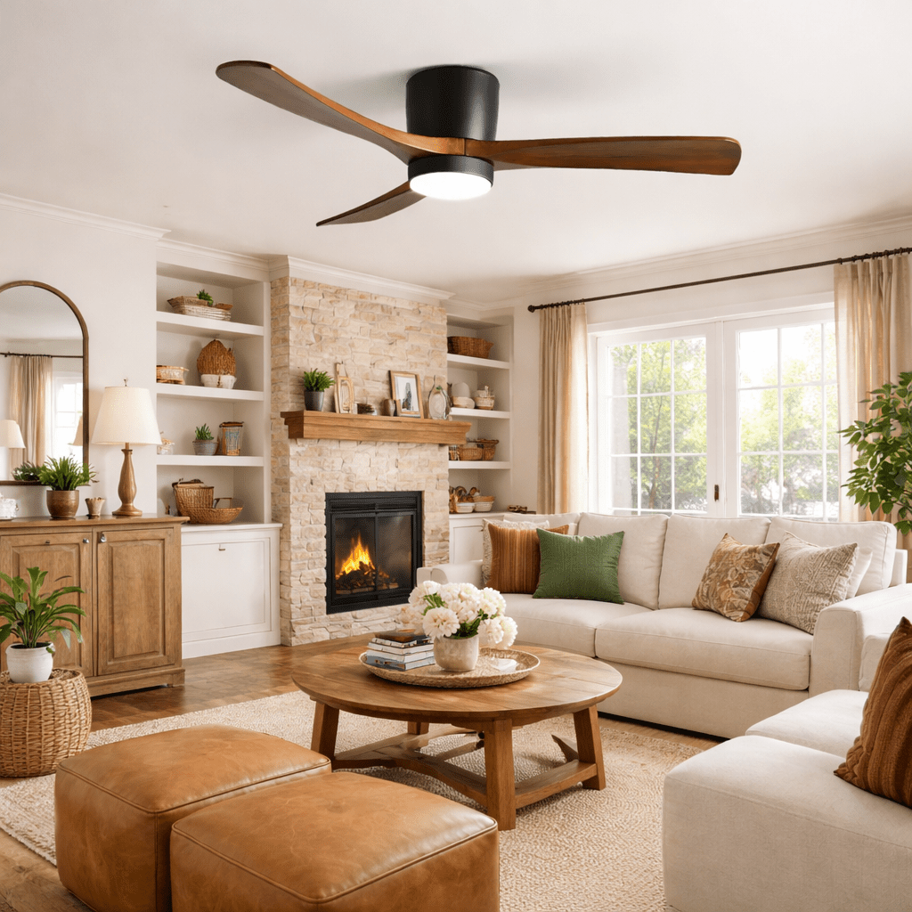Elaerine Deckenventilator mit Beleuchtung