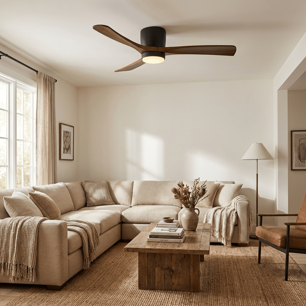 Elaerine Deckenventilator mit Beleuchtung