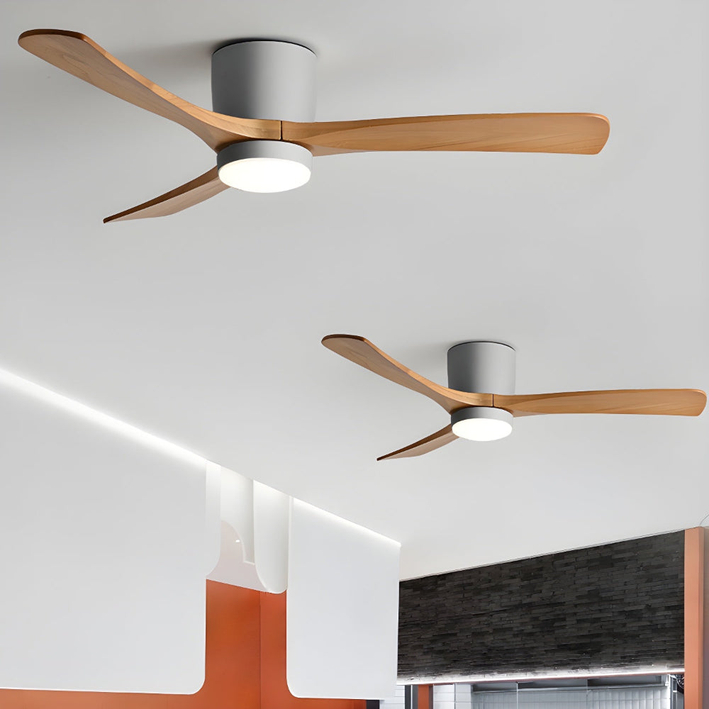 Elena modern Holz Deckenventilator mit Beleuchtung