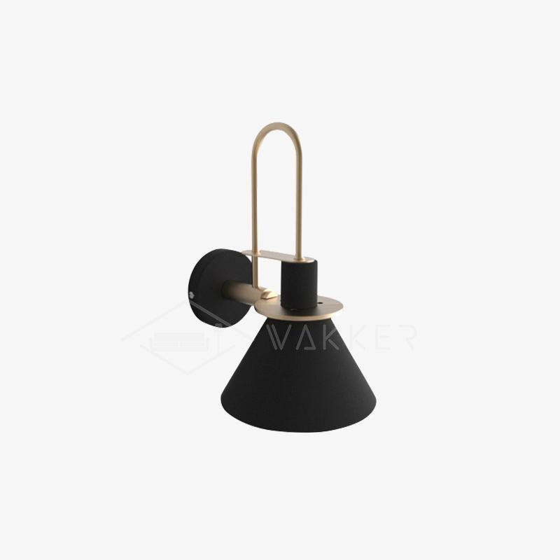 Solerine Wandleuchte Schwarz Gold Minimalistisch