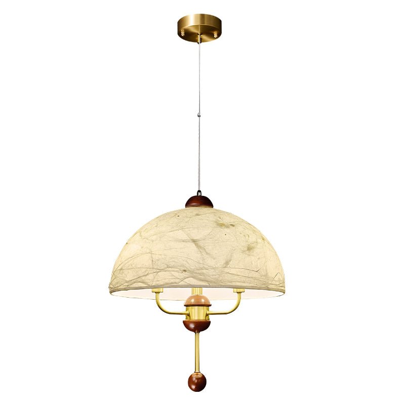 Varaeia Traditionelle Eleganz Blume Stoff Holz Pendelleuchte