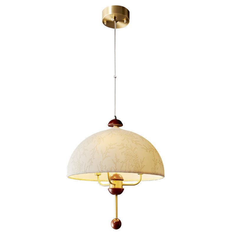 Varaeia Traditionelle Eleganz Blume Stoff Holz Pendelleuchte