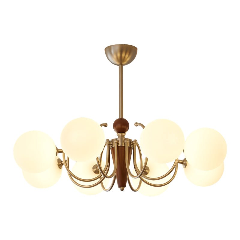Orvynia Kronleuchter Elegance Classic Grove aus Holz und Glas