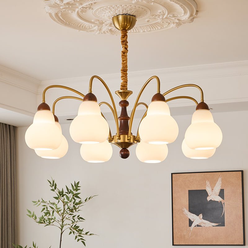 Novelle Kronleuchter Traditionelle Eleganz Vintage Holz
