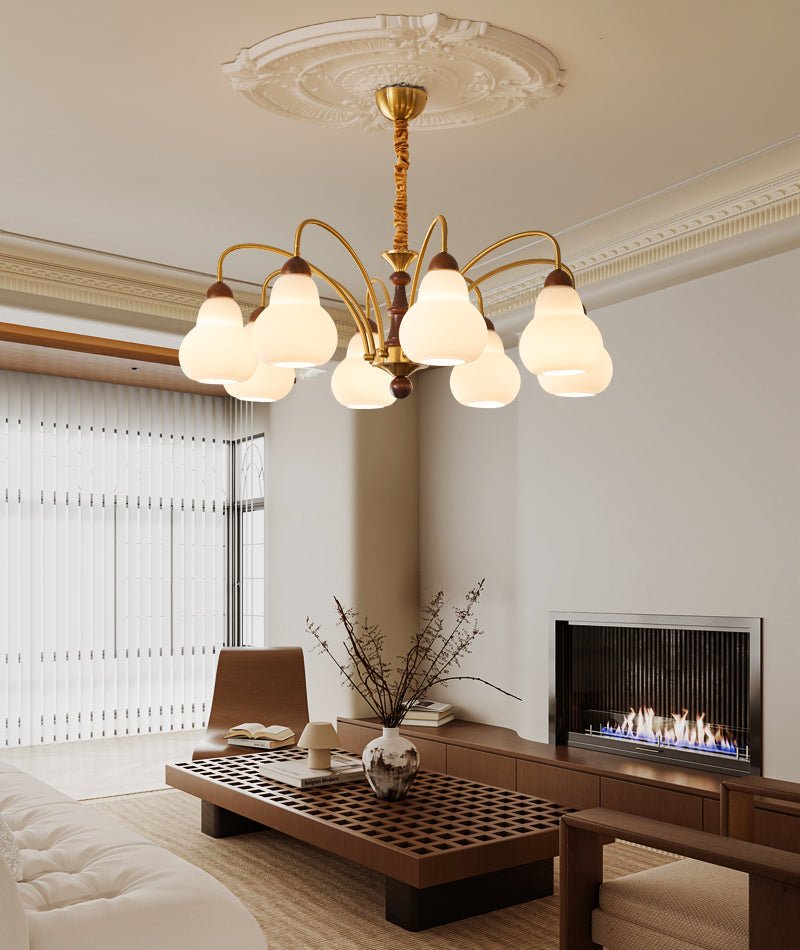 Novelle Kronleuchter Traditionelle Eleganz Vintage Holz