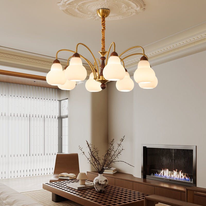 Novelle Kronleuchter Traditionelle Eleganz Vintage Holz