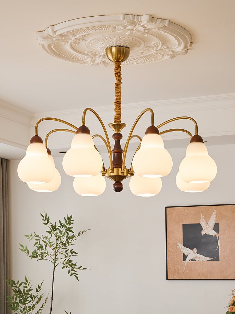 Novelle Kronleuchter Traditionelle Eleganz Vintage Holz