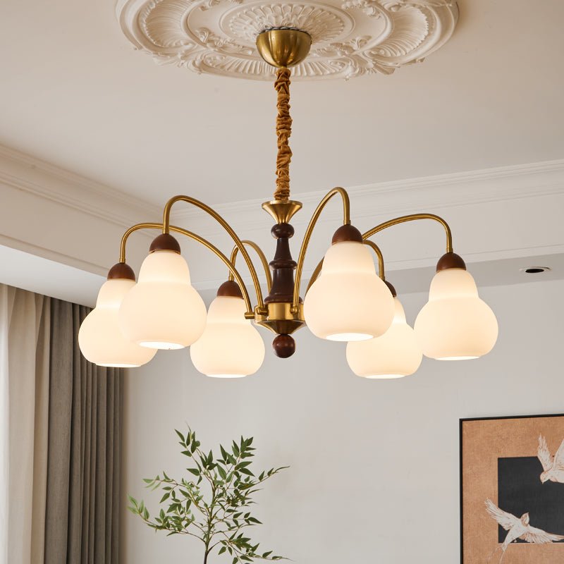 Novelle Kronleuchter Traditionelle Eleganz Vintage Holz