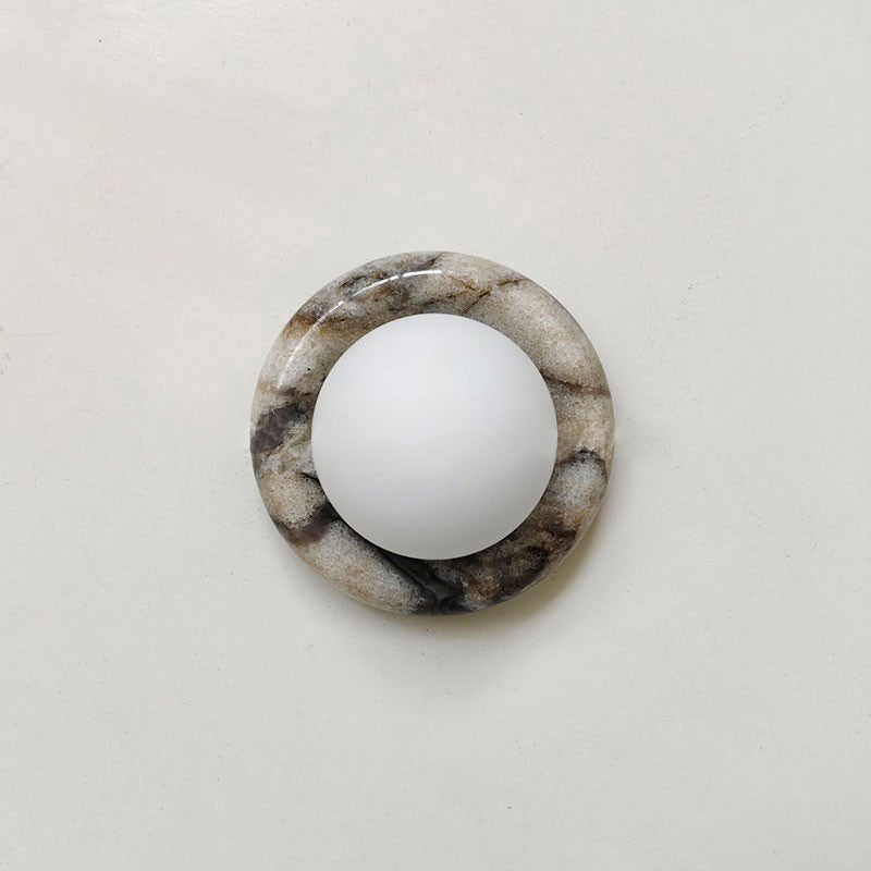 Cemaros Jade-Glas-Wandleuchte in Grün