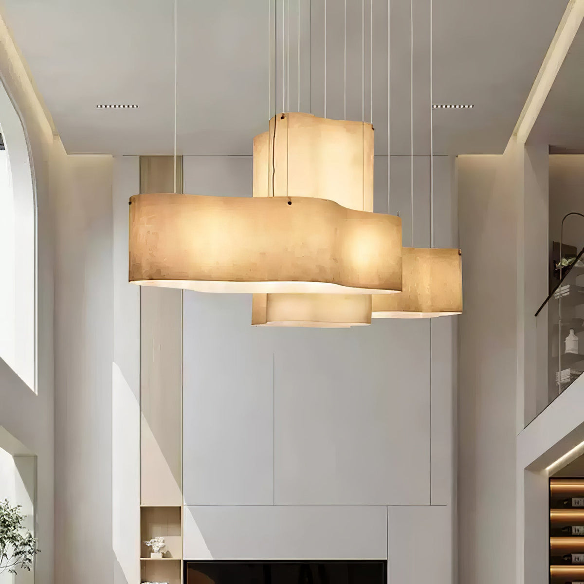 Evelan Pendelleuchte Art Wolkenform moderne Zeitgenössische