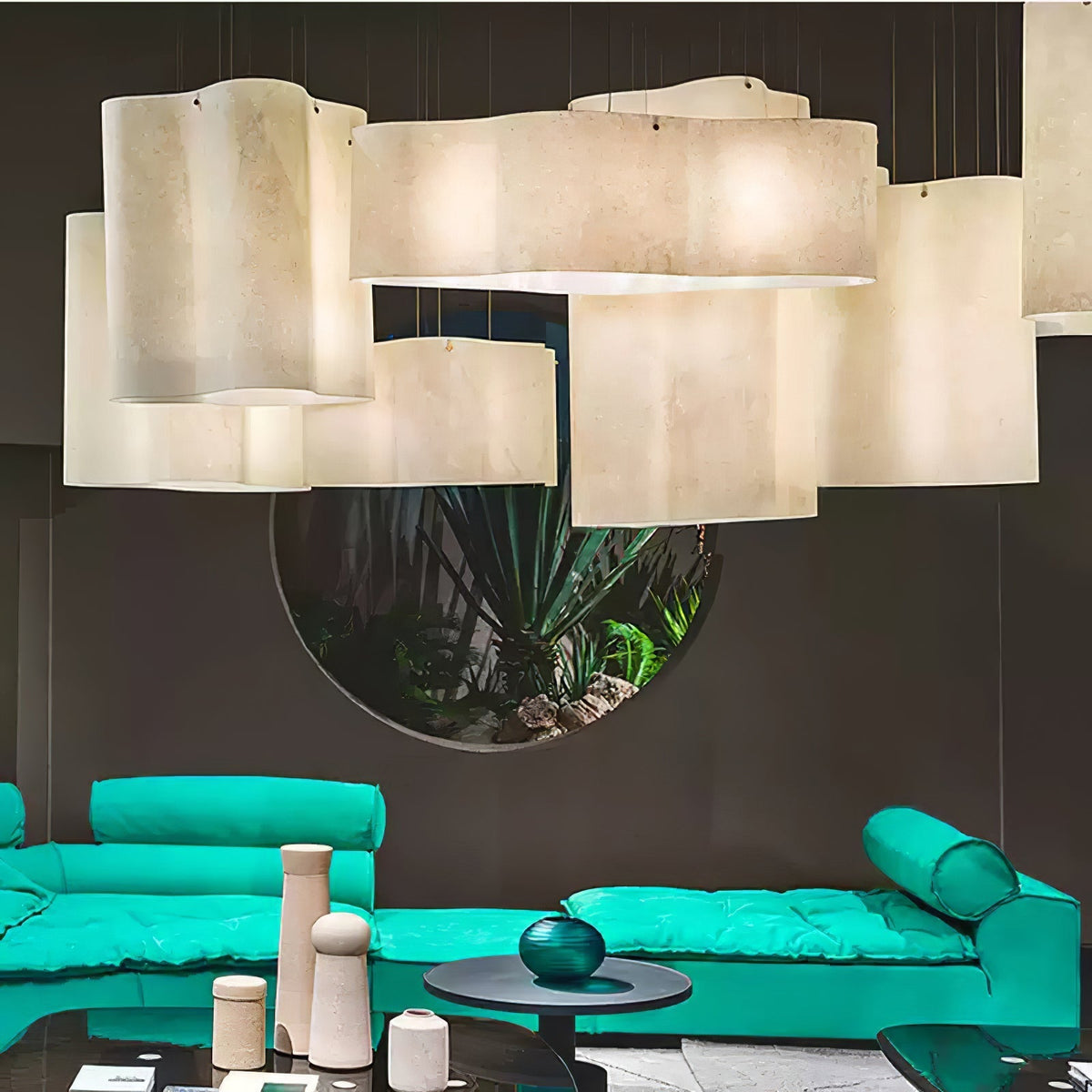 Evelan Pendelleuchte Art Wolkenform moderne Zeitgenössische